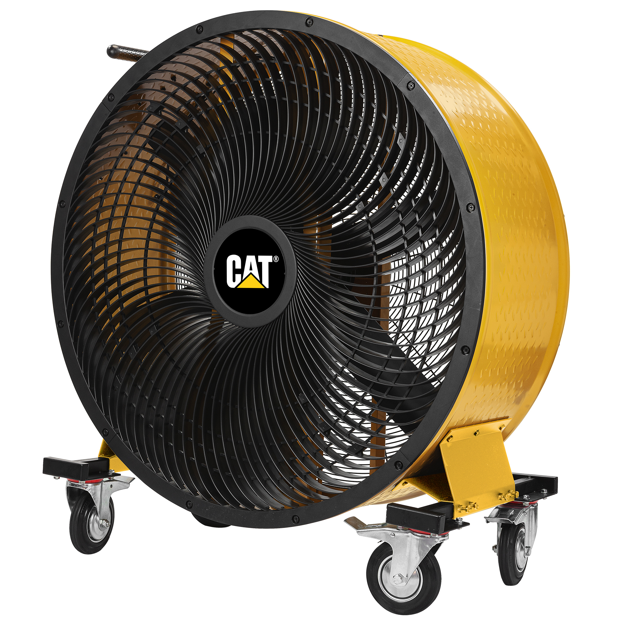 Caterpillar® fan 42”-Blade, Industrial Drum Fan, 25,000 CFM High-Velocity Air Circulator with DC Motor, Variable Speed Control, Heavy-Duty 6-Blade Design